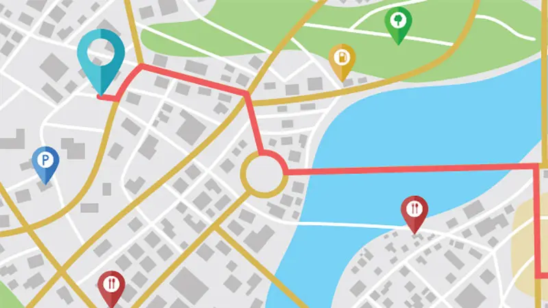 online map of a city