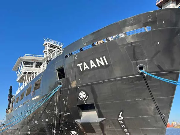 Research Vessel Taani under construction