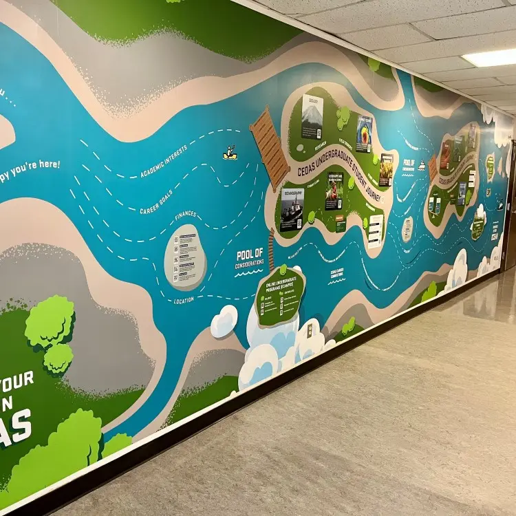 CEOAS wall mural in Wilkinson Hall