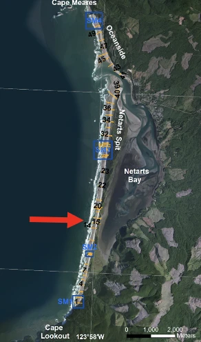 map with arrow