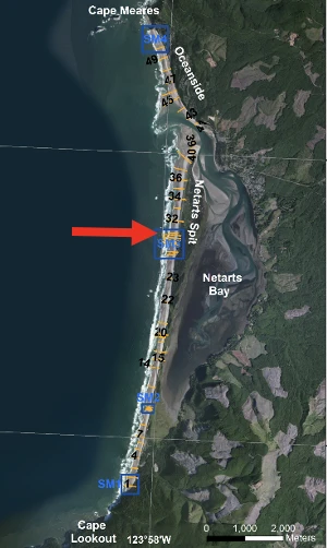 map with arrow