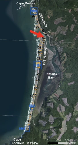 map with arrow