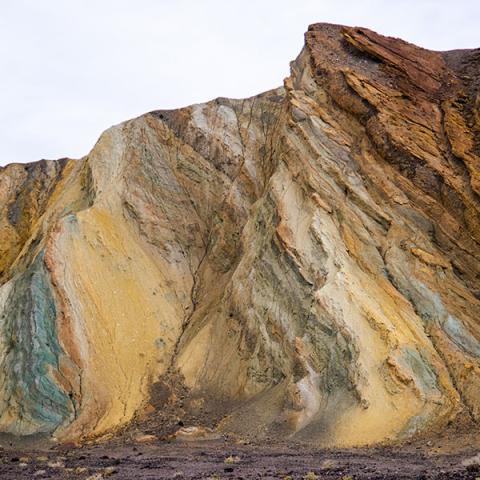 tilted uplifted rock layers