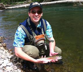 Brian Haley holding a fish